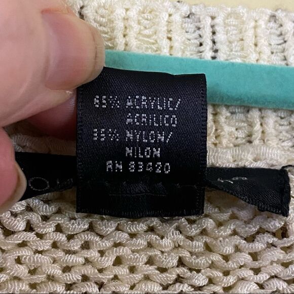 August Silk Graphic One Button Cardigan Size Medium - Picture 7 of 8